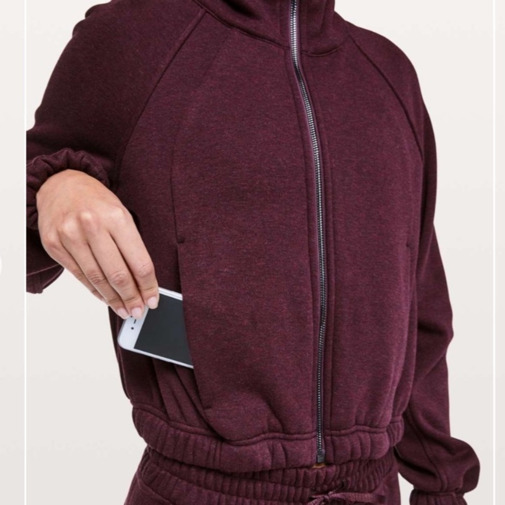Lululemon Plush Times Jacket High Neck Warm S M 6 - Picture 7 of 10